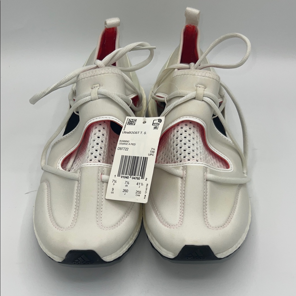 Adidas Ultraboost Ts By Stella Mccartney White And Pink Running Shoes Size 9